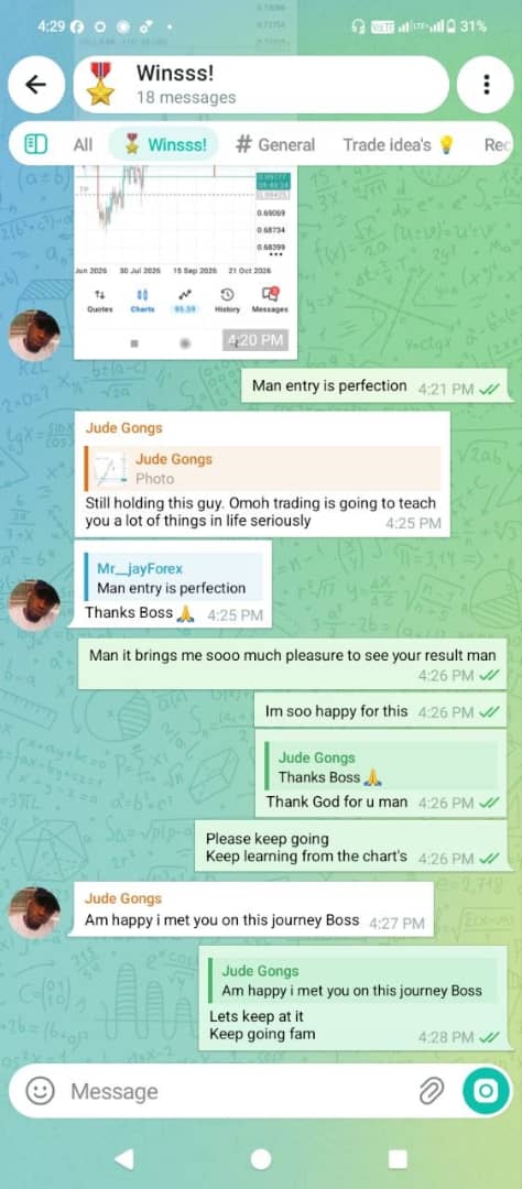 Student testimonial and trading result screenshot 4